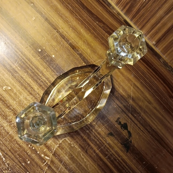 Vintage Tuscany Gemini Crystal double candleholder formal - Picture 2 of 6